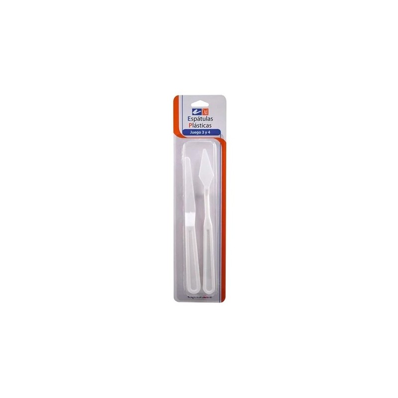 ESPATULA DE PLASTICO #3 Y #4 2PZ-RODIN-ESPATULA
