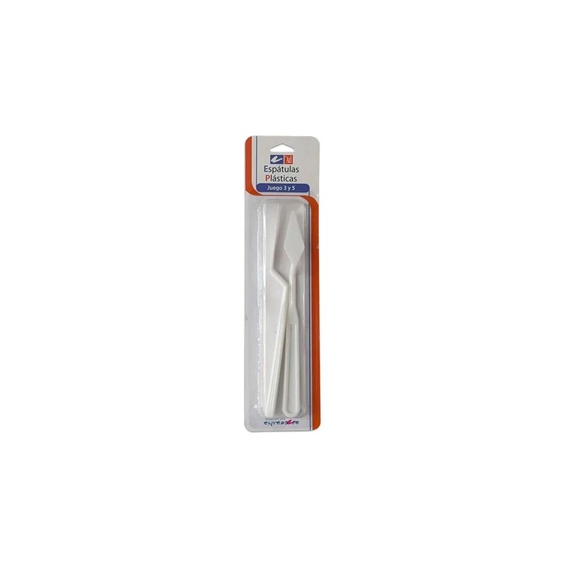 ESPATULA DE PLASTICO #3 Y #5 2PZ-RODIN-ESPATULA