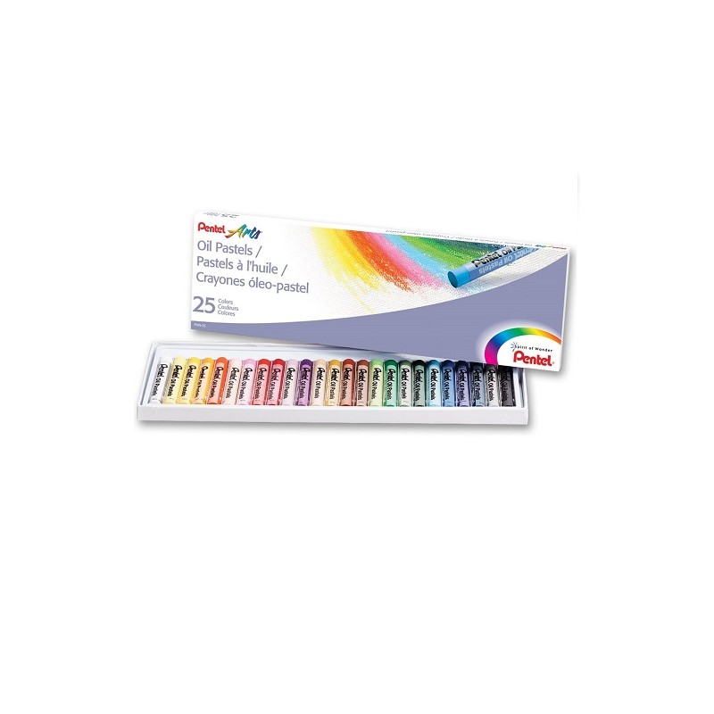 GIS PASTEL DE ACEITE 25PZ-PENTEL-GIS PASTEL