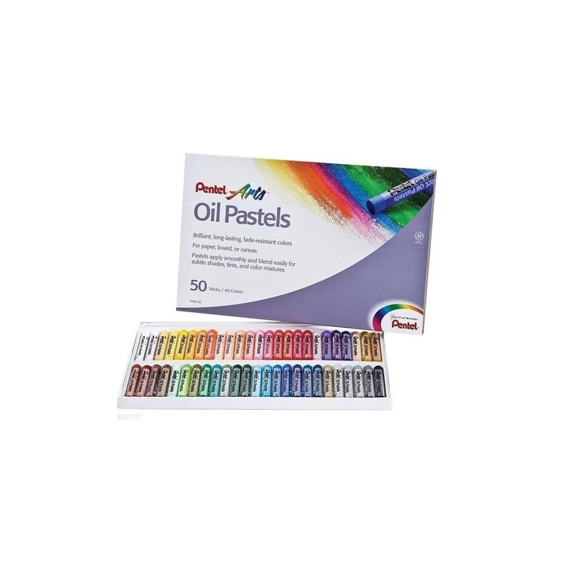 GIS PASTEL DE ACEITE 50PZ-PENTEL-GIS PASTEL