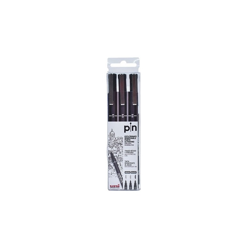 ESTILOGRAFO DESECHABLE ULTRAFINO 3PZ-UNIBALL-ESTILOGRAFO