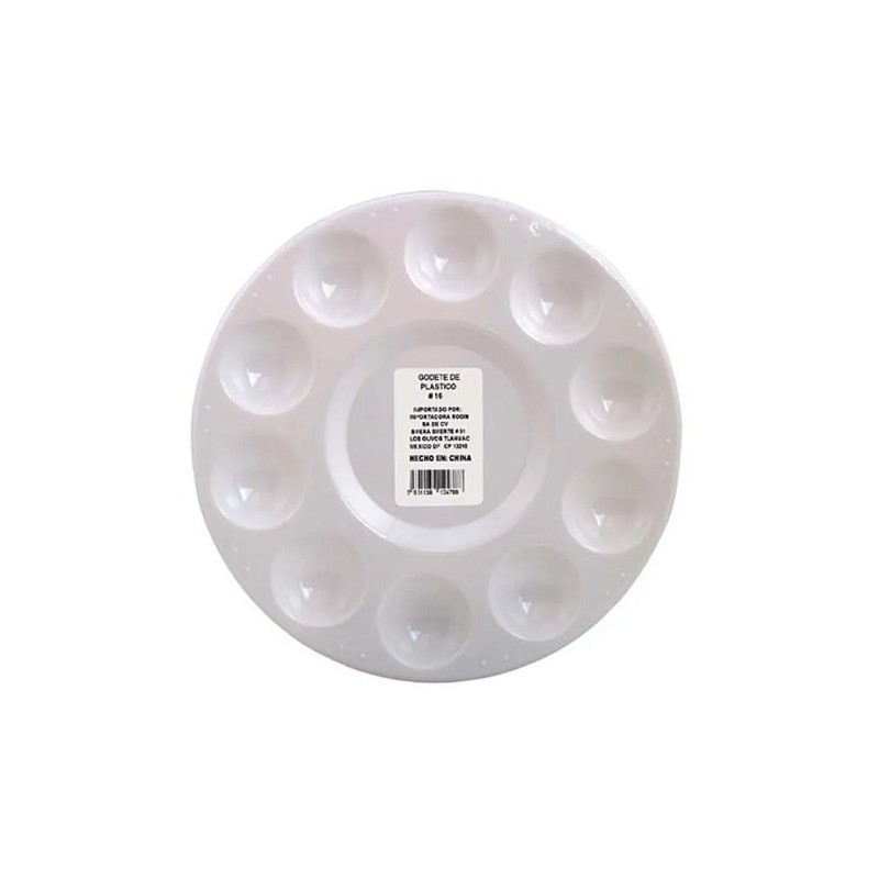 GODETE PLASTICO CIRCULAR 10 CAVIDADES 17.5CM-RODIN-PALETA/GODETE
