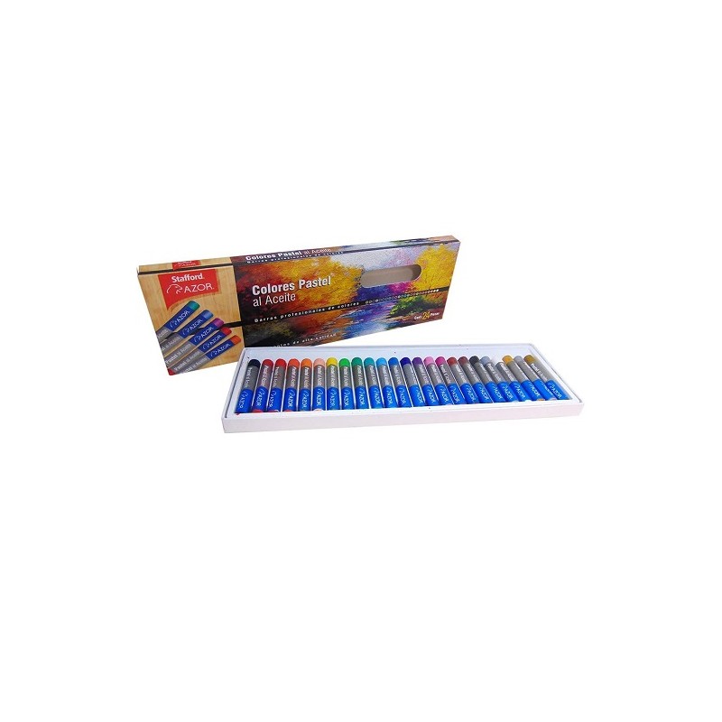 GIS PASTEL DE ACEITE 24 PZ-STAFFORD-GIS PASTEL