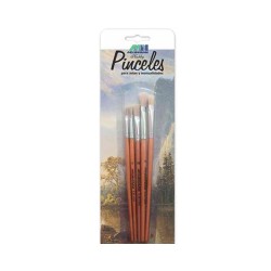 PINCEL CERDA BLANCA SURTIDO 5PZ-MECANORMA-PINCEL