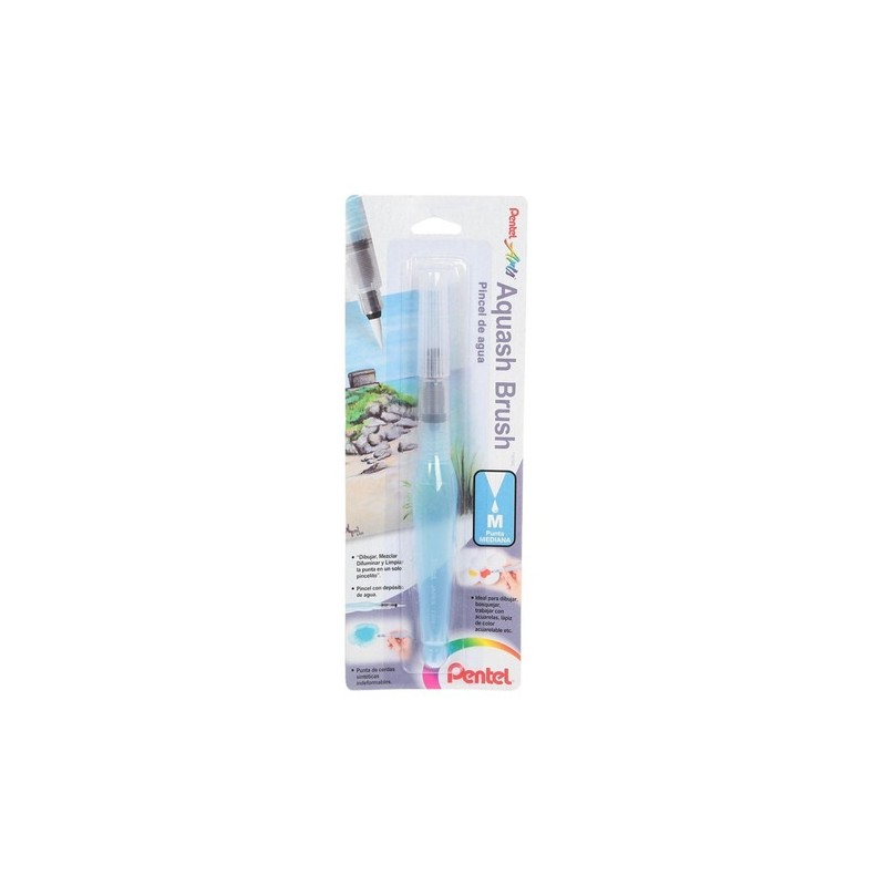 PINCEL CON DEPOSITO DE AGUA PUNTA MEDIANA-PENTEL-PINCEL