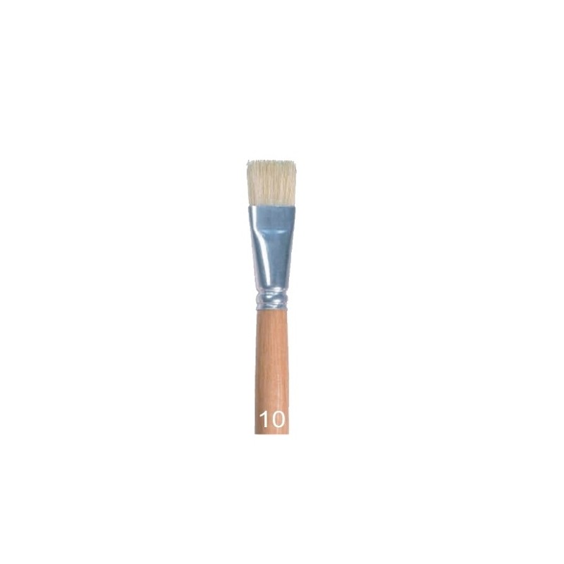 PINCEL DE CERDA PLANO S811 NO.10-RODIN-PINCEL